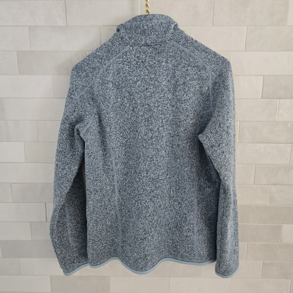 Patagonia Better Sweater 1/4-Zip Pullover Sweatshirt Heathered Hawthorne Blue M - Picture 7 of 7